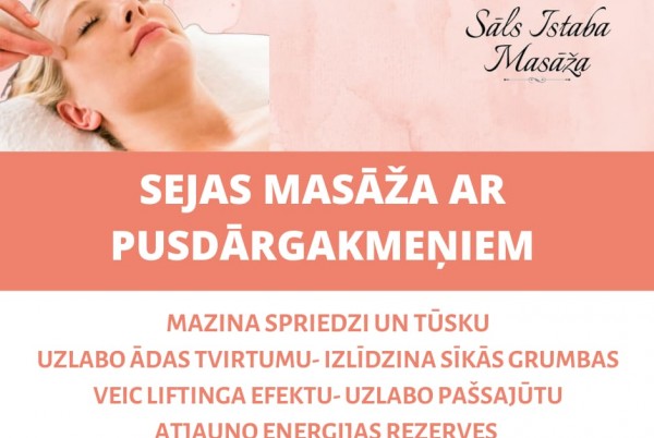 Sejas masāža ar pusdārgakmeņiem